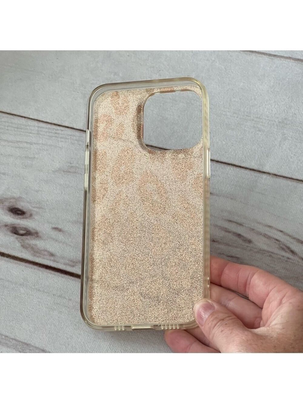 Leopard Glitter Shiny Mirror Embellishment Case for iPhone 13 Pro 6.1 inch - Picture 2 of 14